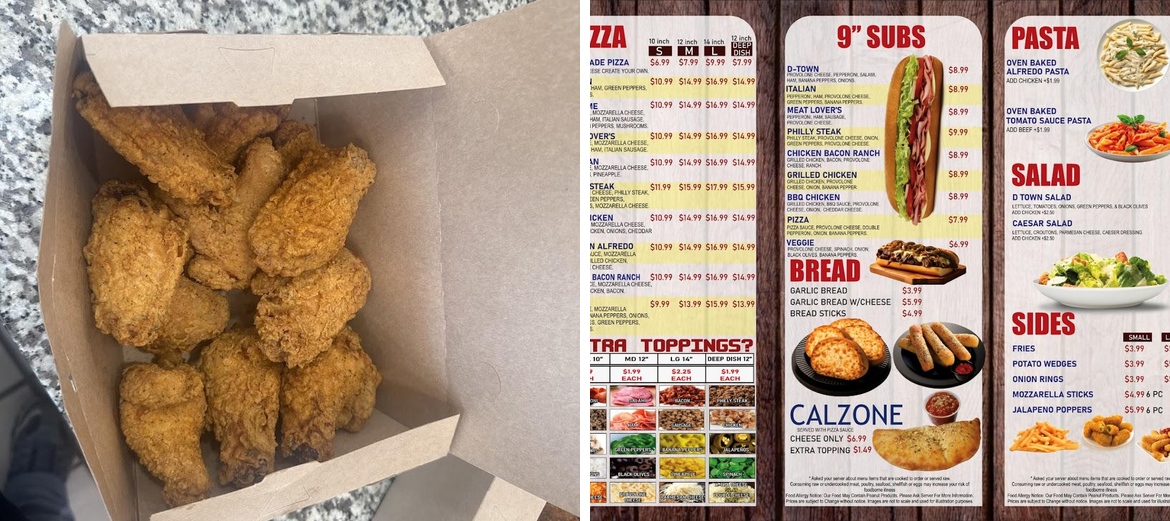 D TOWN Chicken and Pizza