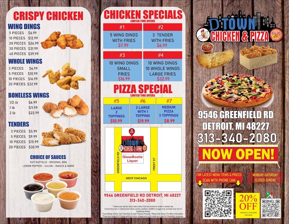D TOWN Chicken and Pizza D Town Salad